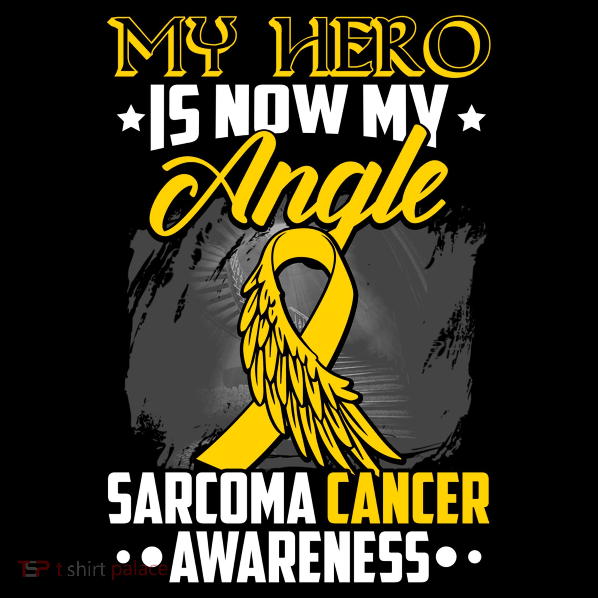 My Hero Is Now My Angel Sarcoma Cancer Awareness Warrior Great Gift Coffee Mug