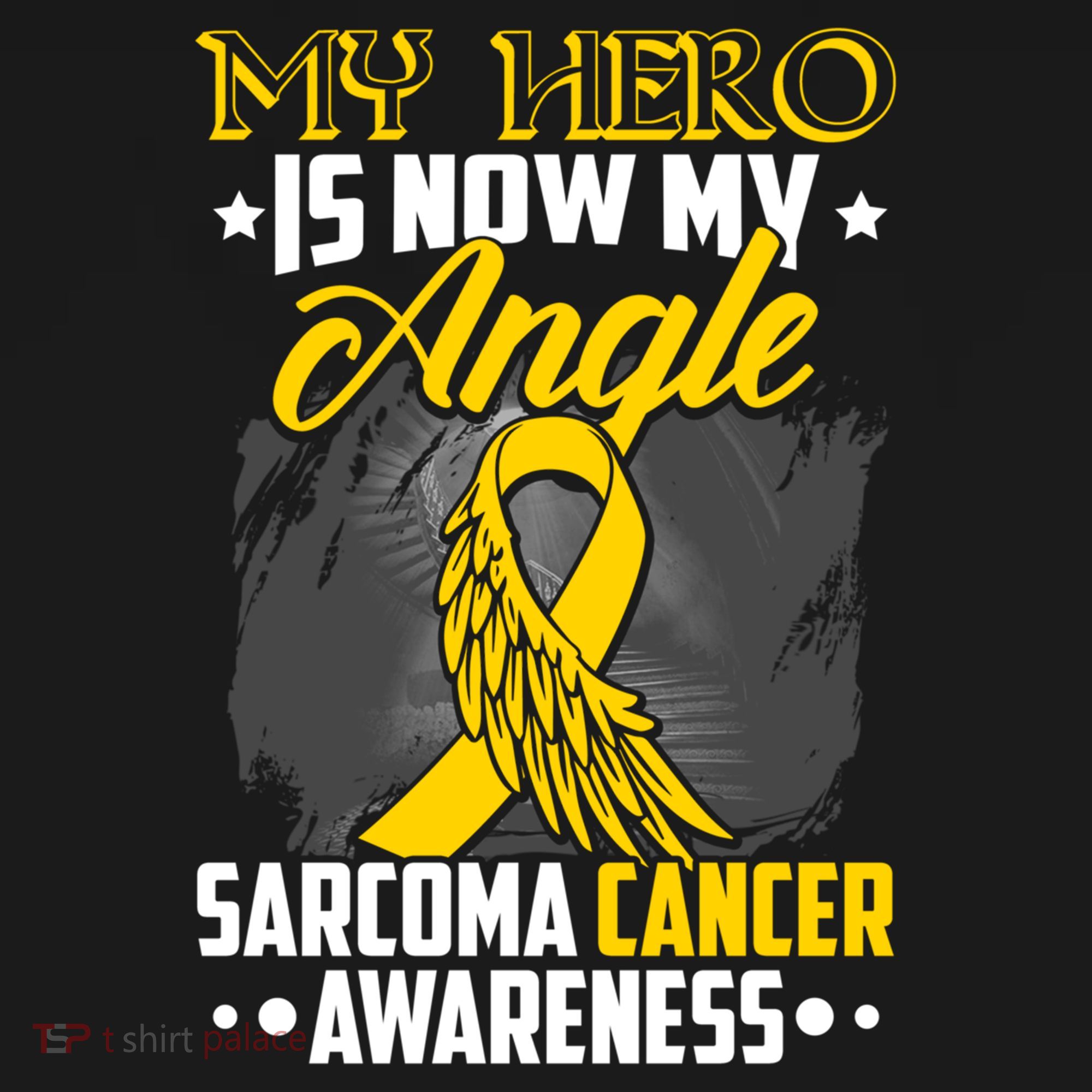 My Hero Is Now My Angel Sarcoma Cancer Awareness Warrior Great Gift Women's Hoodie