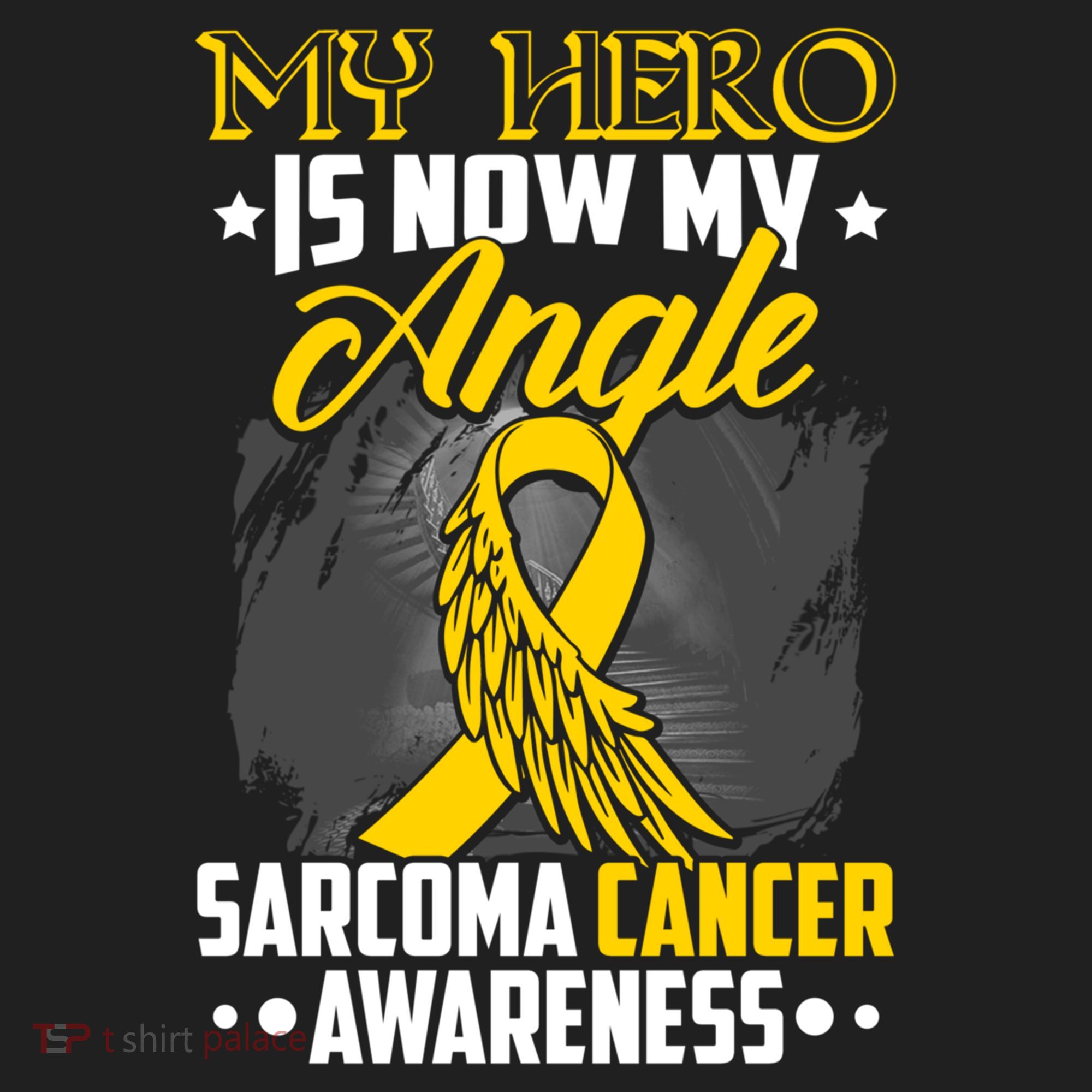 My Hero Is Now My Angel Sarcoma Cancer Awareness Warrior Great Gift Hat
