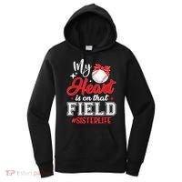 My Heart Is On That Field Baseball Sister Women's Hoodie thumb 0