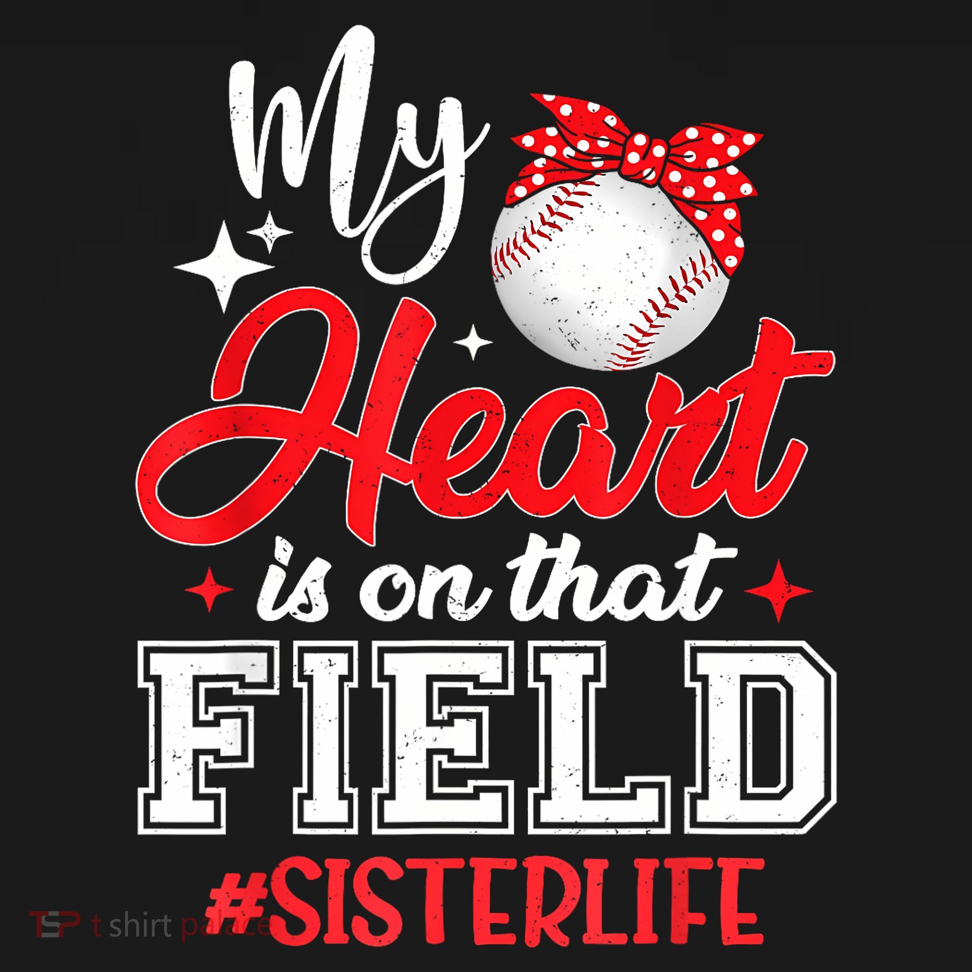 My Heart Is On That Field Baseball Sister Women's Hoodie