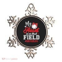 My Heart Is On That Field Baseball Sister Ornament thumb 0