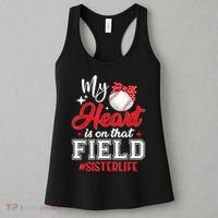 My Heart Is On That Field Baseball Sister Women's Tank Top thumb 3