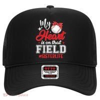 My Heart Is On That Field Baseball Sister Hat thumb 0