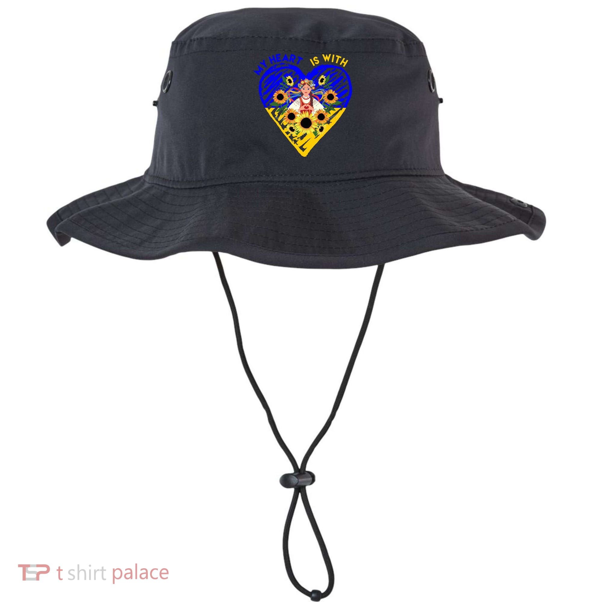 My Heart Is With Ukraine Sunflower Bucket Hat
