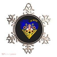 My Heart Is With Ukraine Sunflower Ornament thumb 0