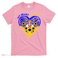 My Heart Is With Ukraine Sunflower T-Shirt thumb 0