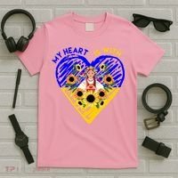 My Heart Is With Ukraine Sunflower T-Shirt thumb 5