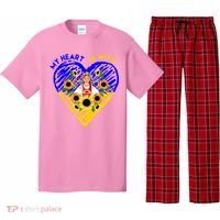 My Heart Is With Ukraine Sunflower Pajama Set thumb 0