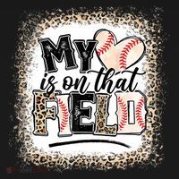 My Heart Is On That Field Baseball Women's Hoodie thumb 2