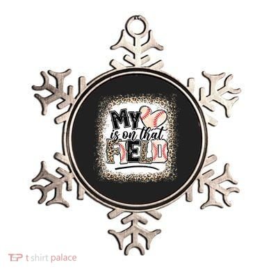 My Heart Is On That Field Baseball Ornament
