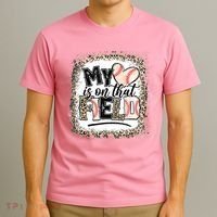 My Heart Is On That Field Baseball T-Shirt thumb 3