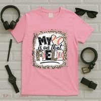 My Heart Is On That Field Baseball T-Shirt thumb 5