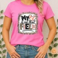 My Heart Is On That Field Baseball Women's T-Shirt thumb 2