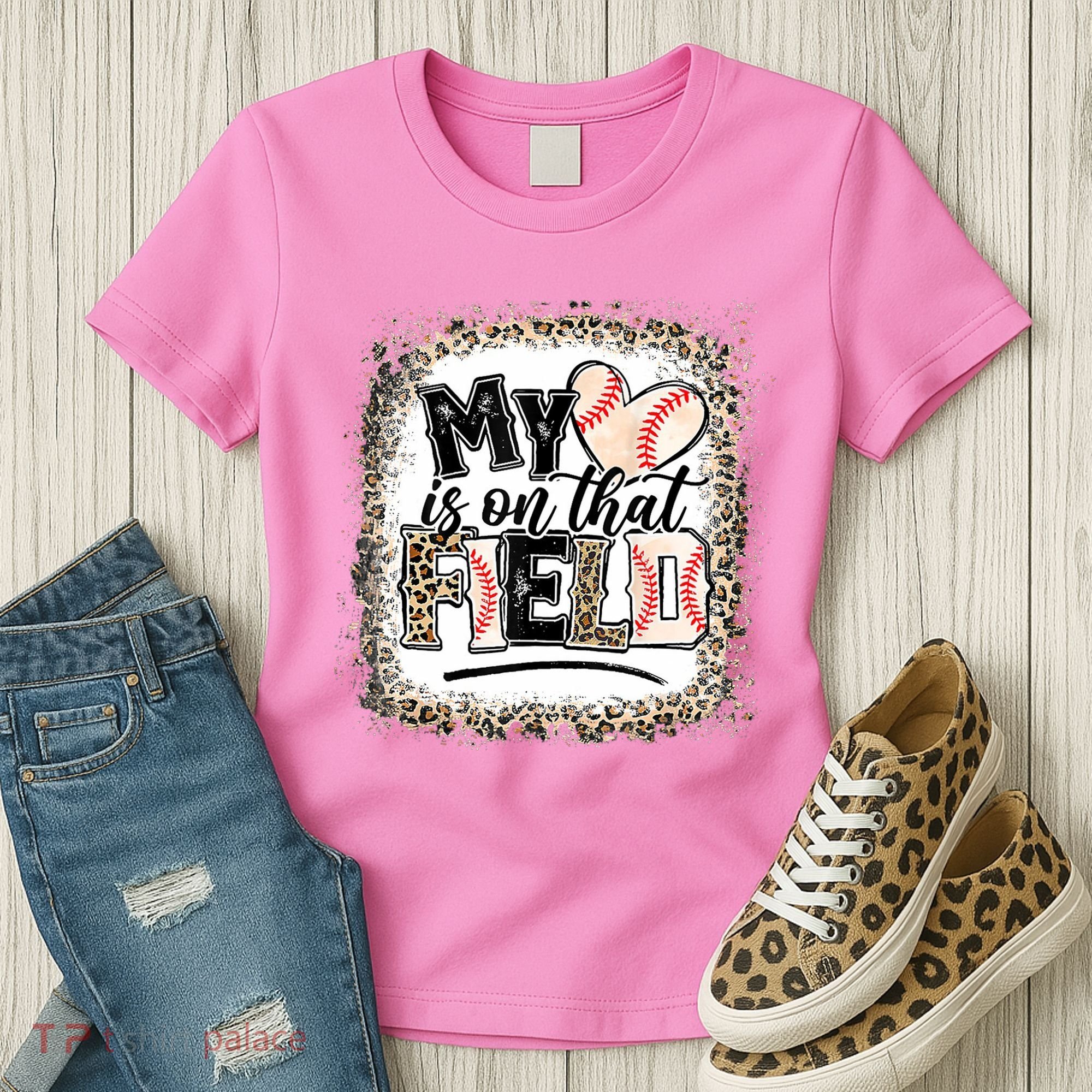 My Heart Is On That Field Baseball Women's T-Shirt
