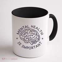 Mental Health Is Important Brain Coffee Mug thumb 1