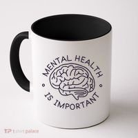 Mental Health Is Important Brain Coffee Mug thumb 0
