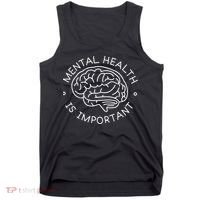 Mental Health Is Important Brain Tank Top thumb 0