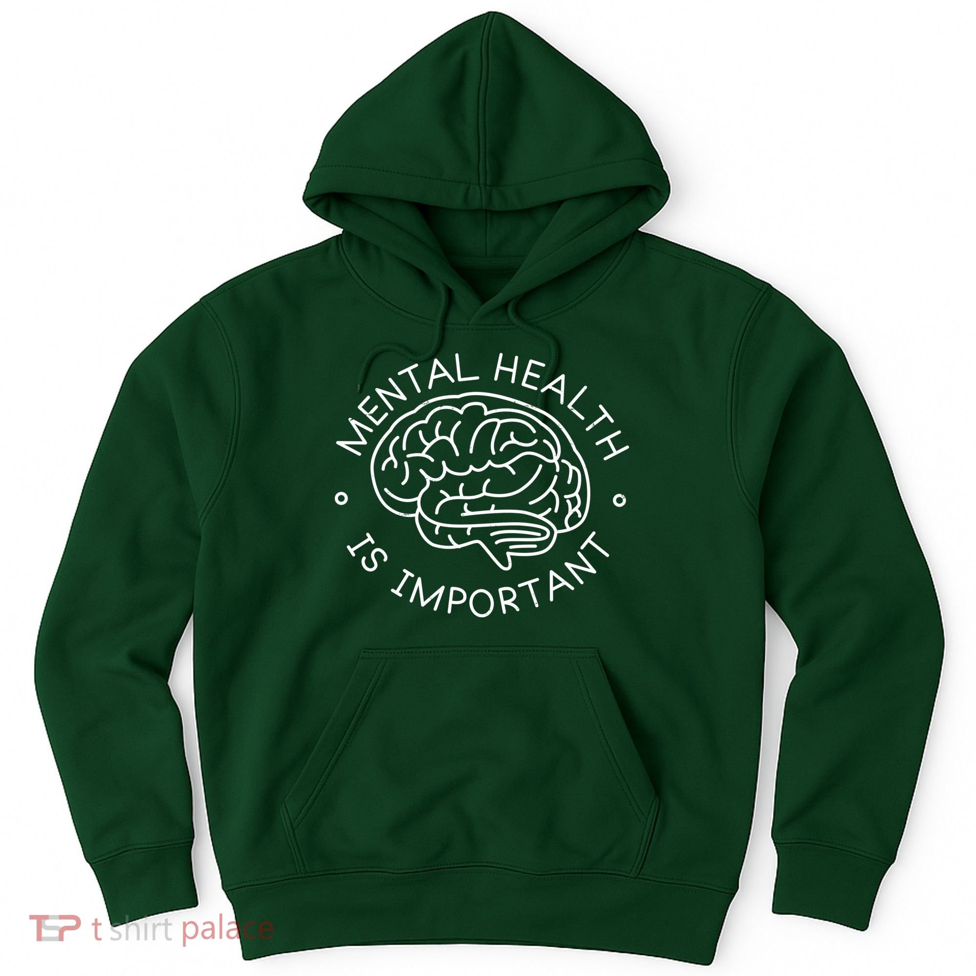 Mental Health Is Important Brain Hoodie