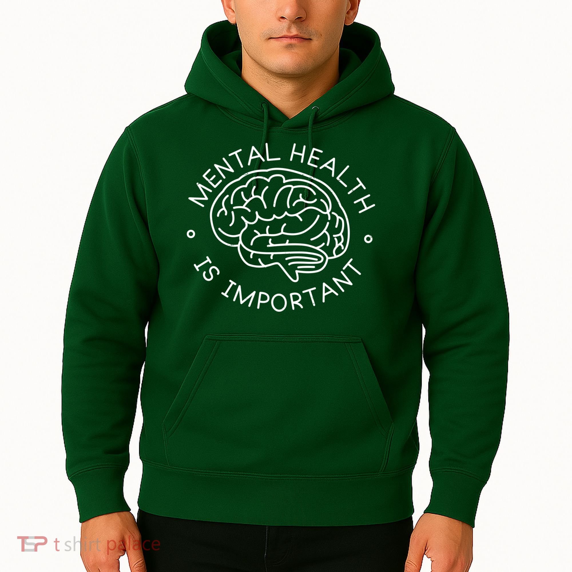 Mental Health Is Important Brain Hoodie