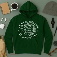 Mental Health Is Important Brain Hoodie thumb 3