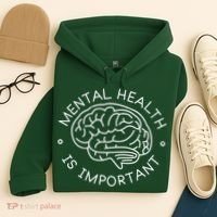 Mental Health Is Important Brain Hoodie thumb 4