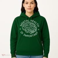 Mental Health Is Important Brain Hoodie thumb 5