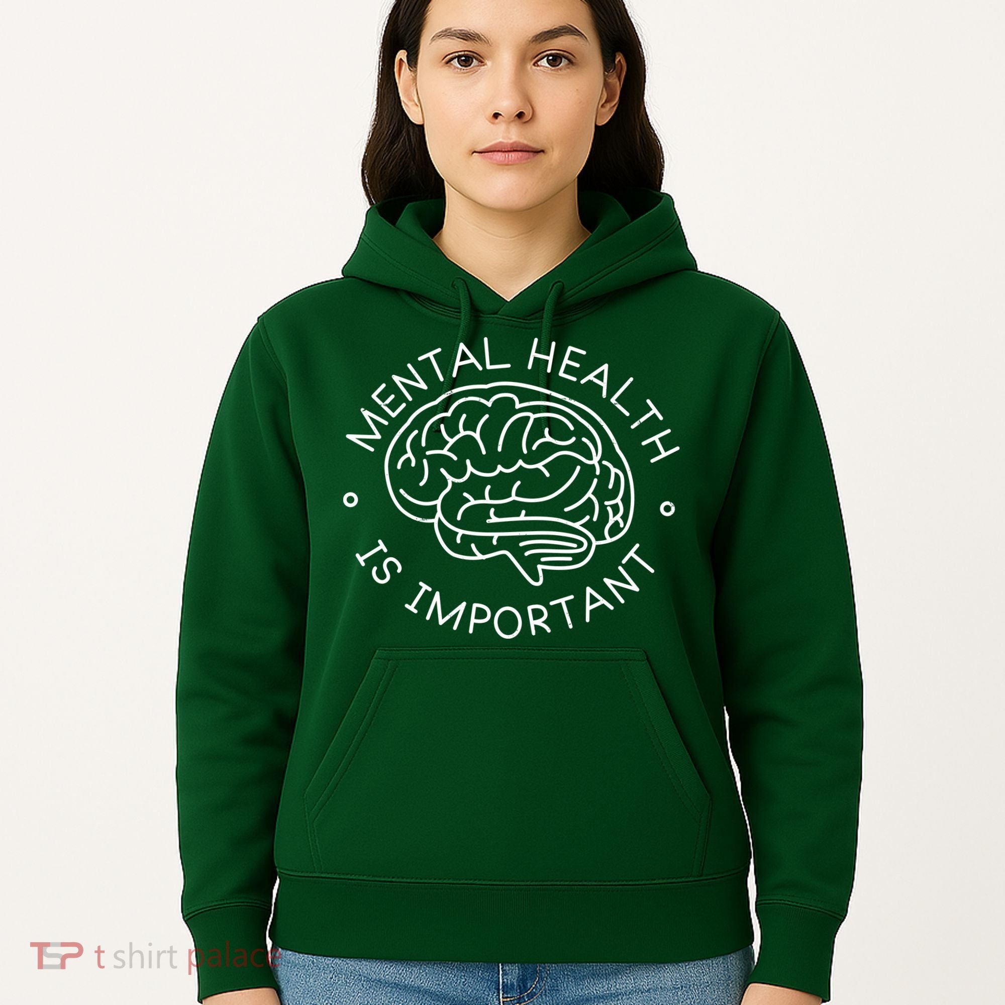 Mental Health Is Important Brain Hoodie