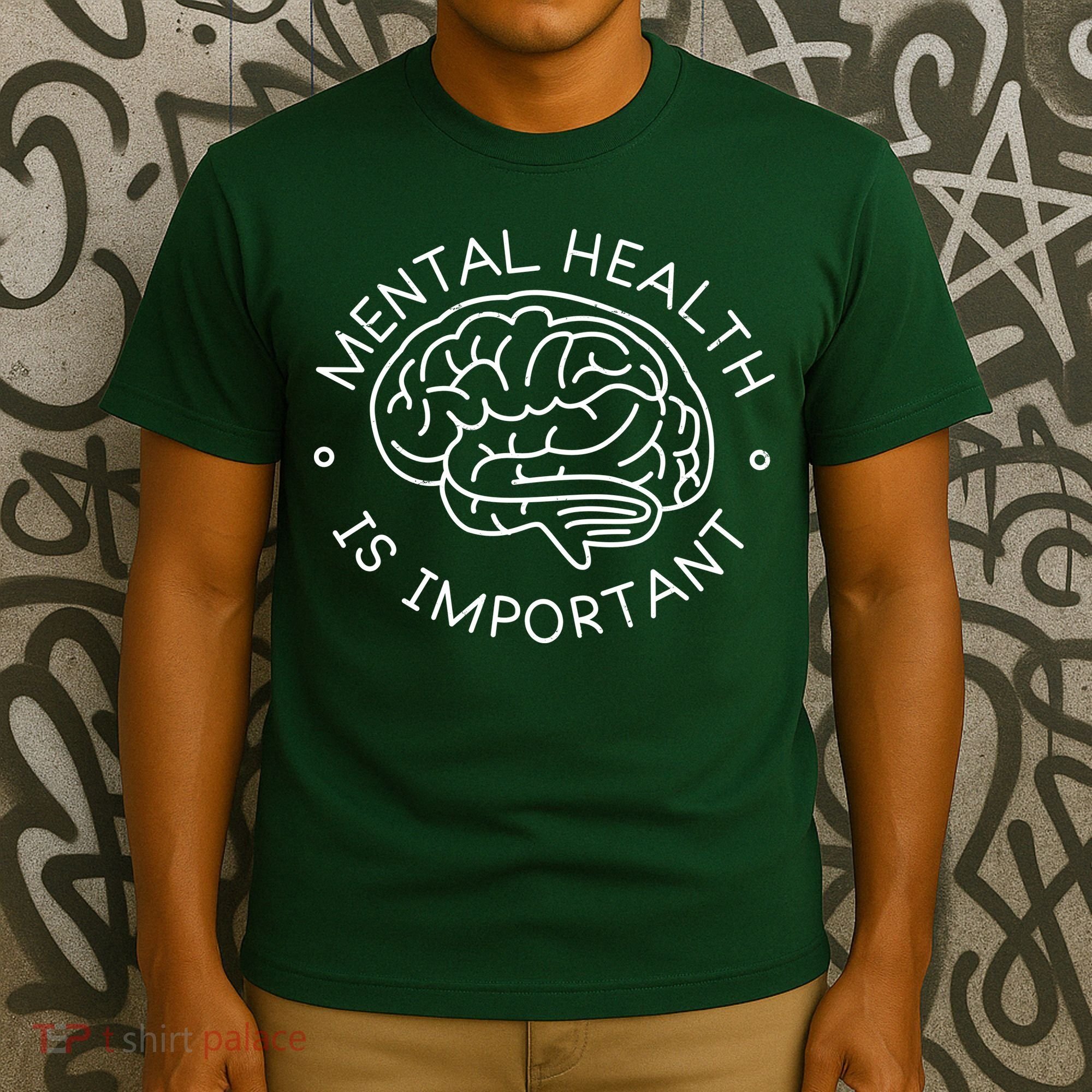 Mental Health Is Important Brain T-Shirt