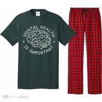 Mental Health Is Important Brain Pajama Set thumb 0