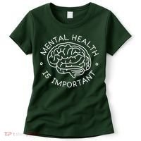 Mental Health Is Important Brain Women's T-Shirt thumb 0