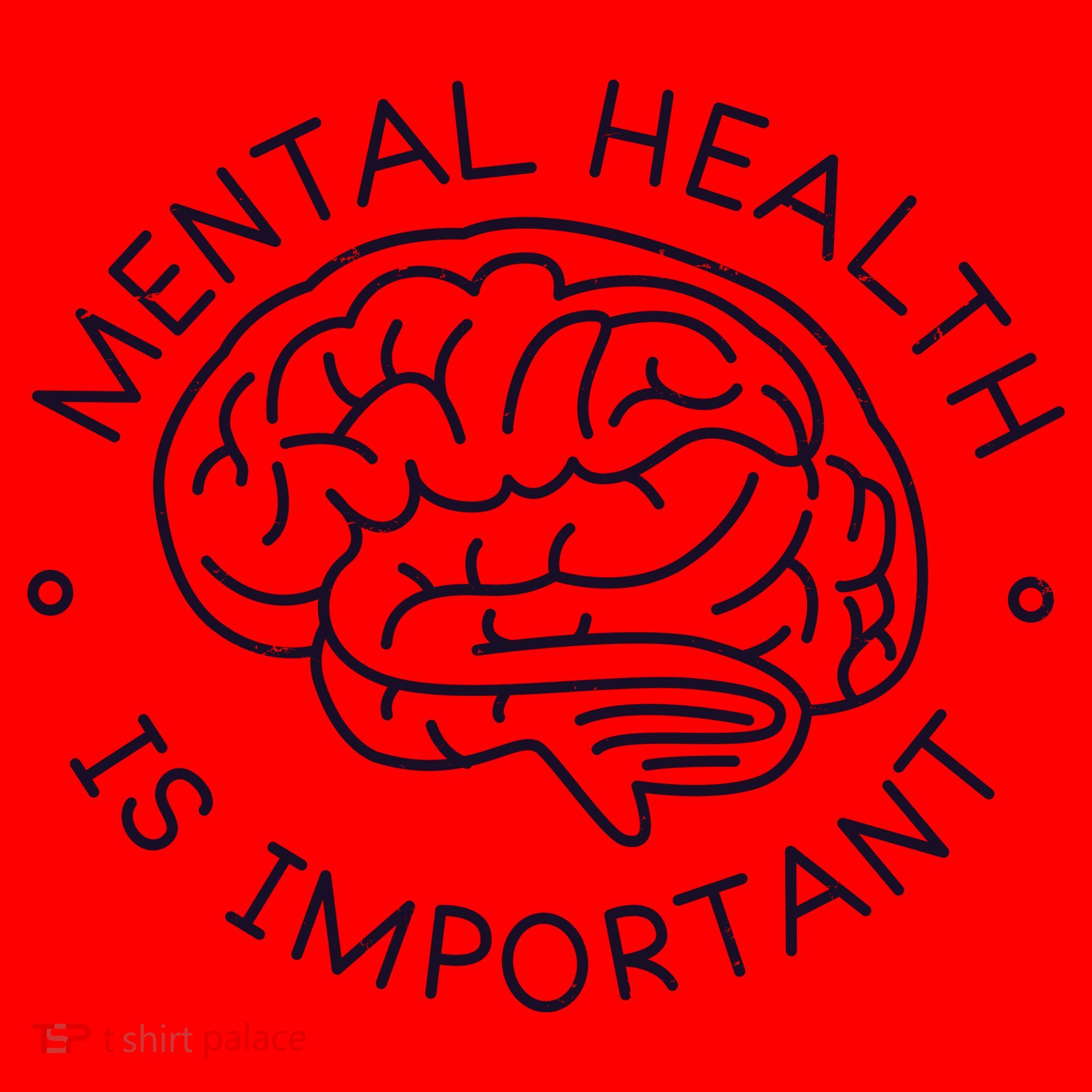 Mental Health Is Important Brain Santa Hat