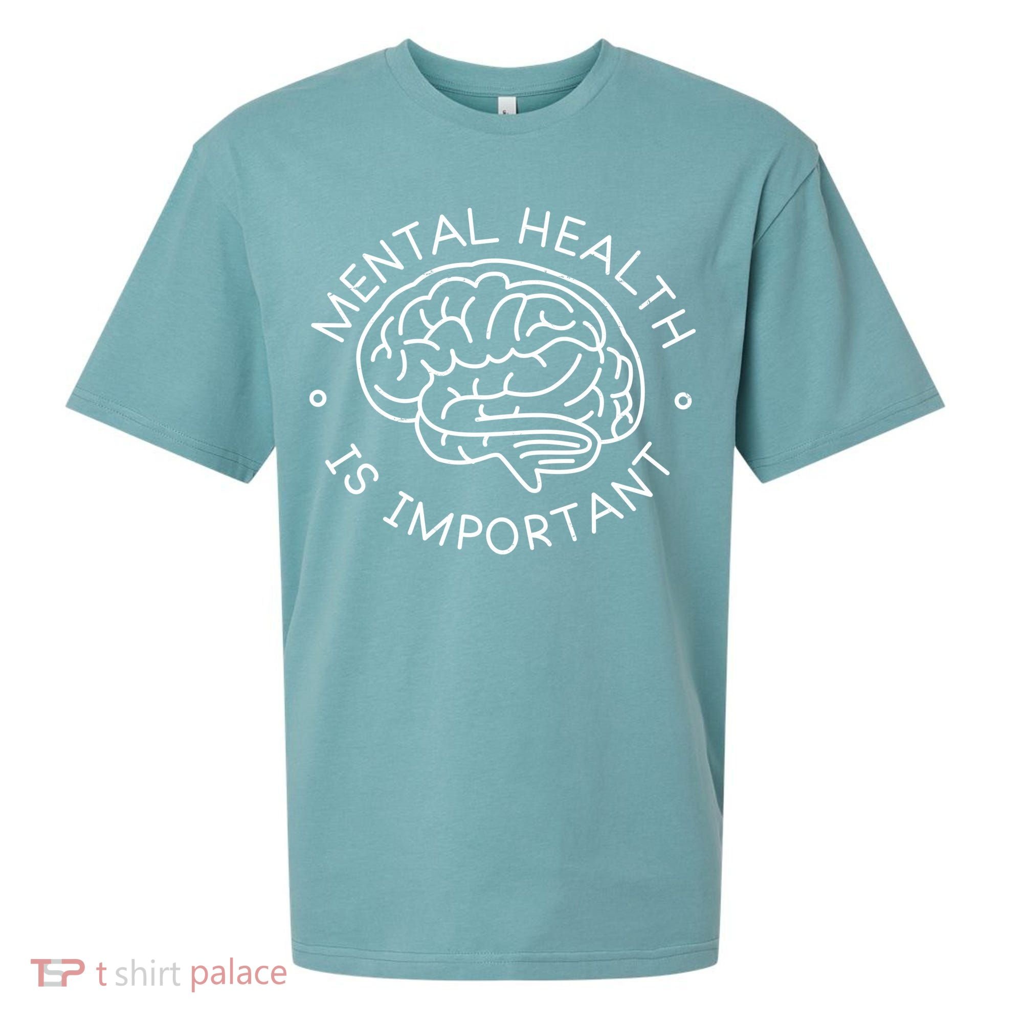 Mental Health Is Important Brain Sueded Cloud Jersey T-Shirt