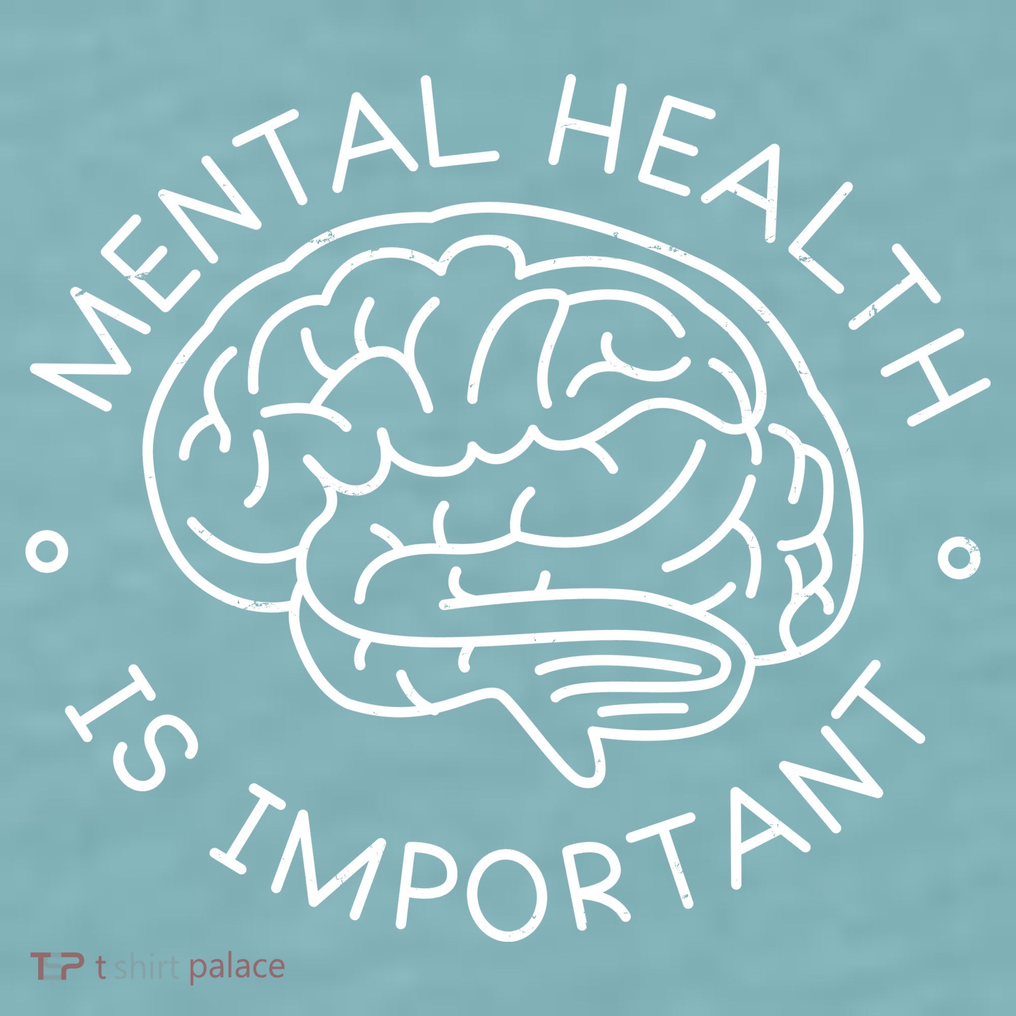 Mental Health Is Important Brain Sueded Cloud Jersey T-Shirt