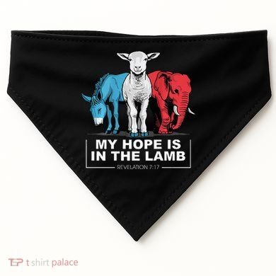 My Hope Is In The Lamb USA-Made Doggie Bandana