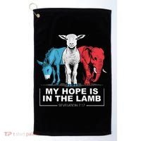 My Hope Is In The Lamb Golf Towel thumb 0