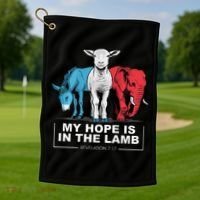 My Hope Is In The Lamb Golf Towel thumb 1