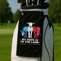 My Hope Is In The Lamb Golf Towel thumb 2