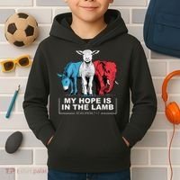 My Hope Is In The Lamb Kids Hoodie thumb 2