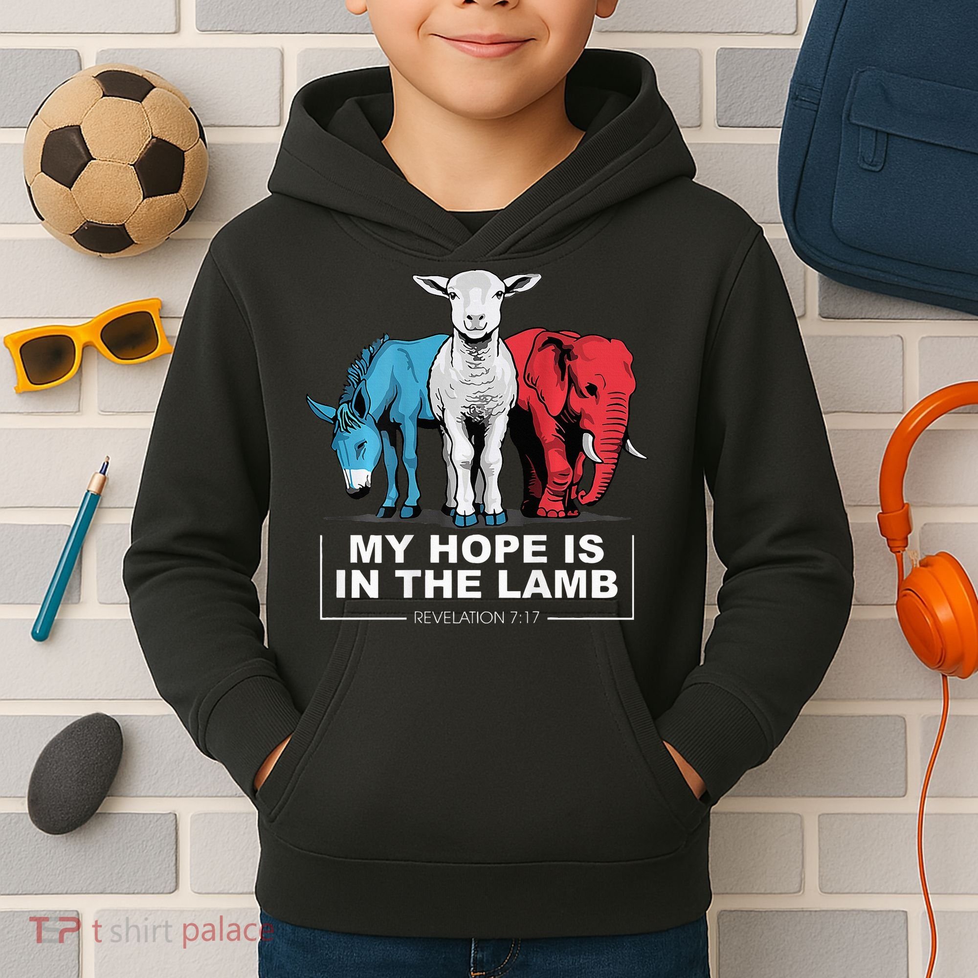My Hope Is In The Lamb Kids Hoodie