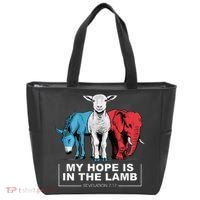 My Hope Is In The Lamb Tote Bag thumb 0
