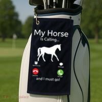 My Horse Is Calling And I Must Go Shirts Apparel Ruffle Golf Towel thumb 2