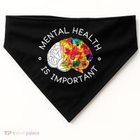 Mental Health Is Important Awareness USA-Made Doggie Bandana thumb 0