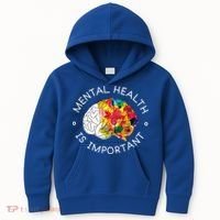 Mental Health Is Important Awareness Kids Hoodie thumb 0