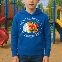 Mental Health Is Important Awareness Kids Hoodie thumb 2