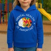 Mental Health Is Important Awareness Kids Hoodie thumb 3