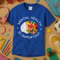 Mental Health Is Important Awareness Kids T-Shirt thumb 3