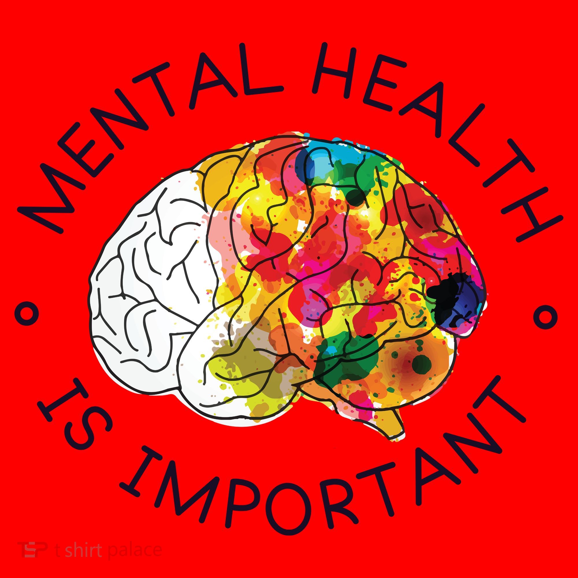 Mental Health Is Important Awareness Santa Hat