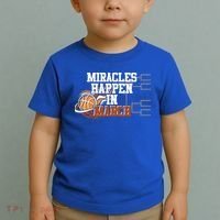 Miracles Happen In March Basketball Madness Brackets Gift Toddler T-Shirt thumb 2