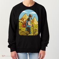 Man Hiking In The Mountains Women's Sweatshirt thumb 0